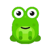 Rivvit frog mascot